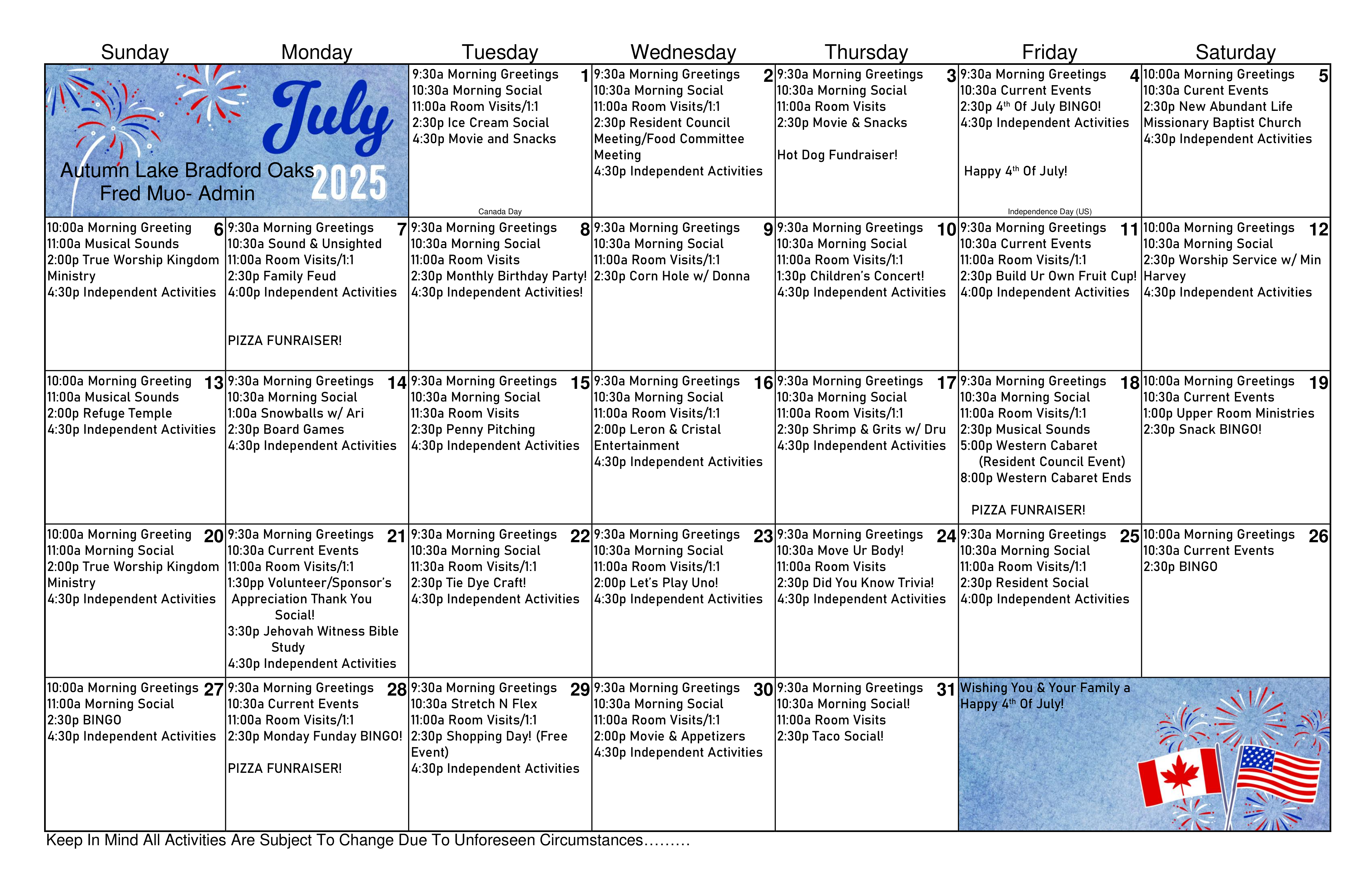 calendar